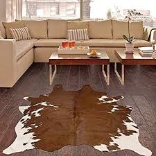 A-STAR Western Brown Cowhide Rug - Best Cow Hides Area Rug (4 x 3 ...