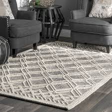 Pearla Argyle Trellis Gray Rug